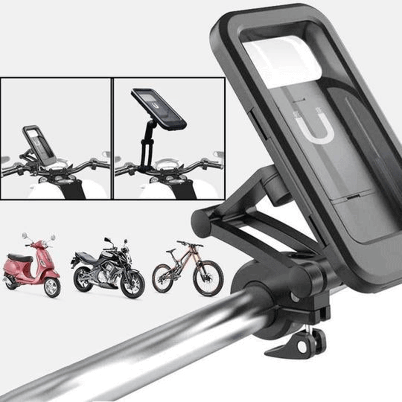 Bike 360 rotating waterproof mobile holder
