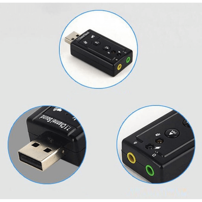 Mini external usb sound card 7.1 ch 3d audio adapter