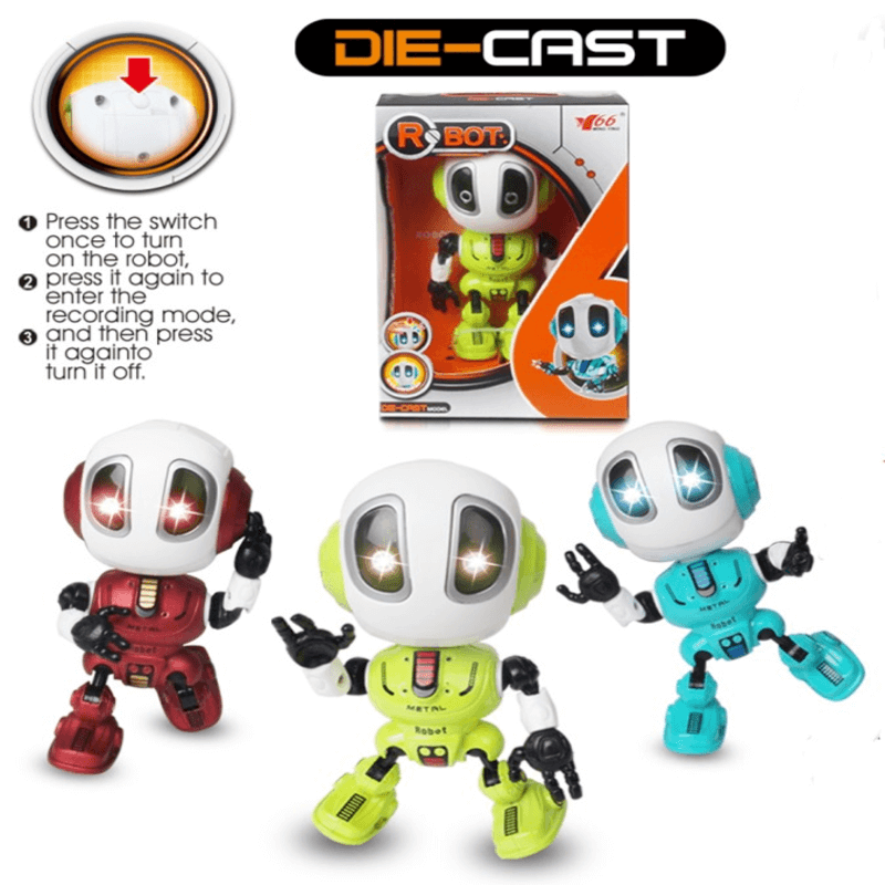 Smart talking robot toy touch sensitive
