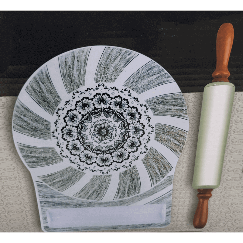 Chakla belan double glazed melamine