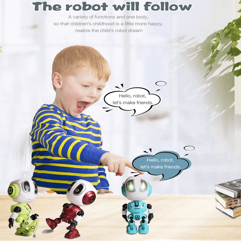 Smart talking robot toy touch sensitive