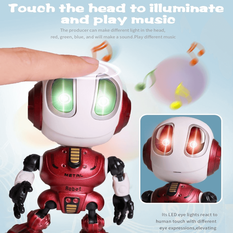 Smart talking robot toy touch sensitive