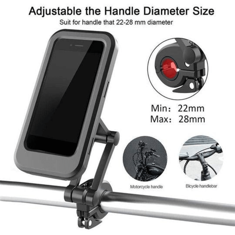 Bike 360 rotating waterproof mobile holder