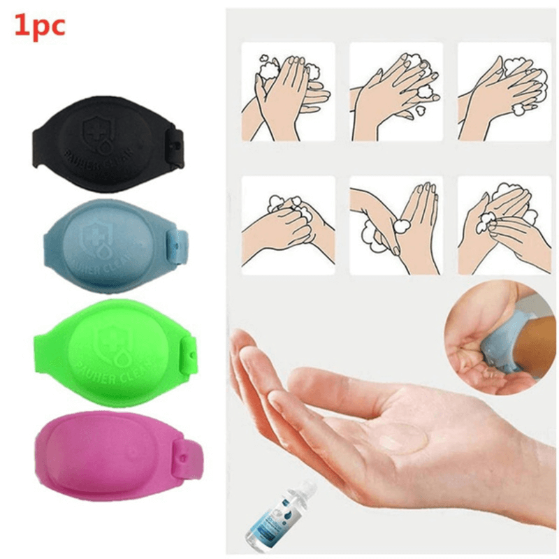 Wrist band hand sanitizer dispenser