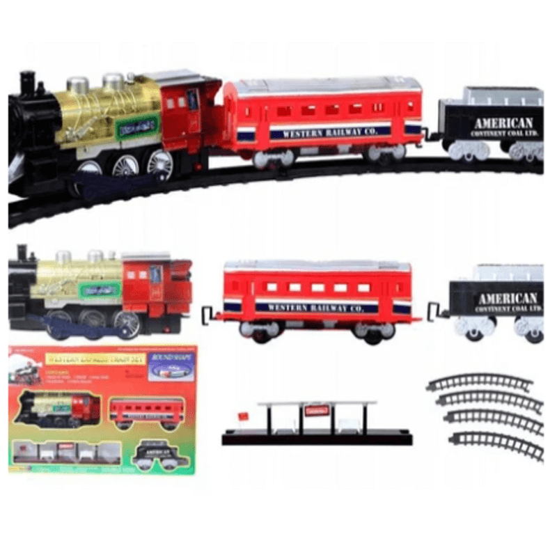 Western express train set round shape