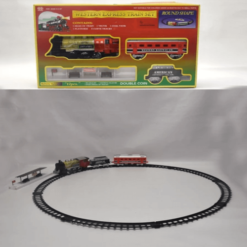 Western express train set round shape
