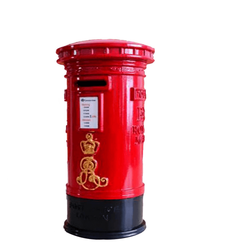Retro london post box piggy bank