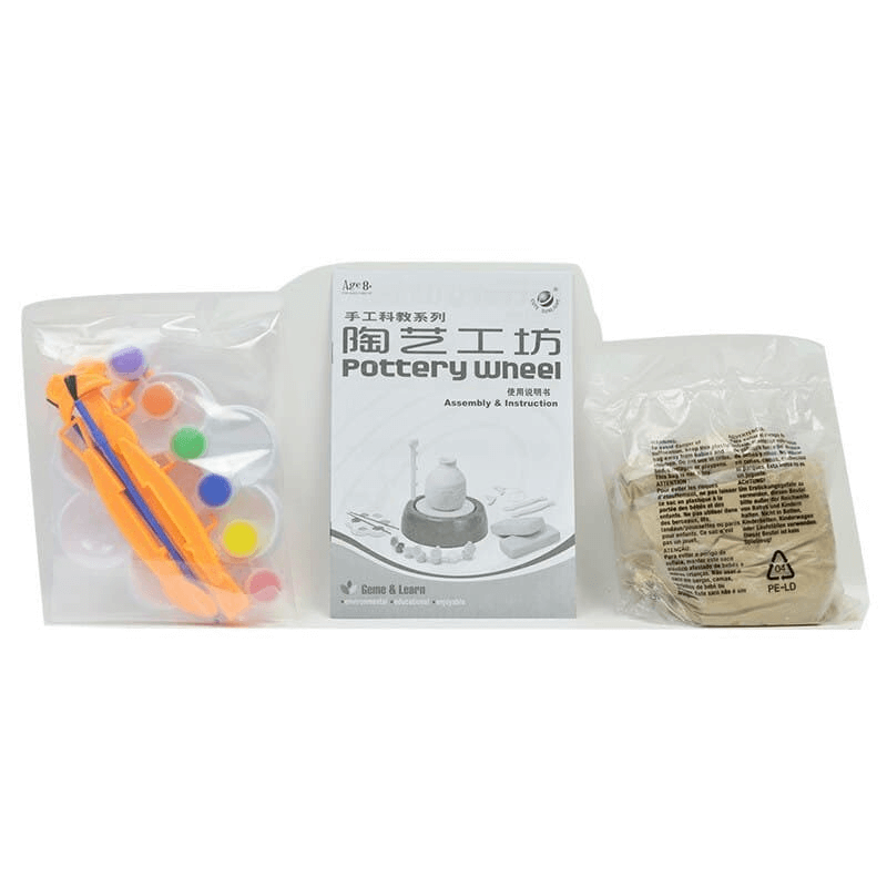Handicraft toys ceramic pottery wheel with diy clay kits