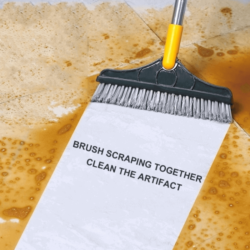 3 in 1 floor scrub brush with squeegee