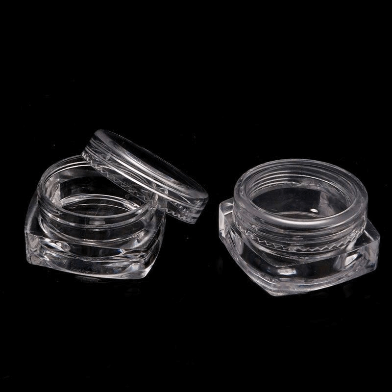 12pcs storage plastic bottle for jewelry cosmetics accessories- round small