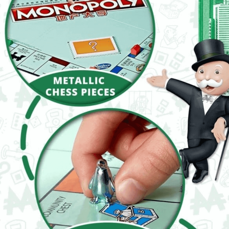 2 in 1 monopoly property trading + ludo board game