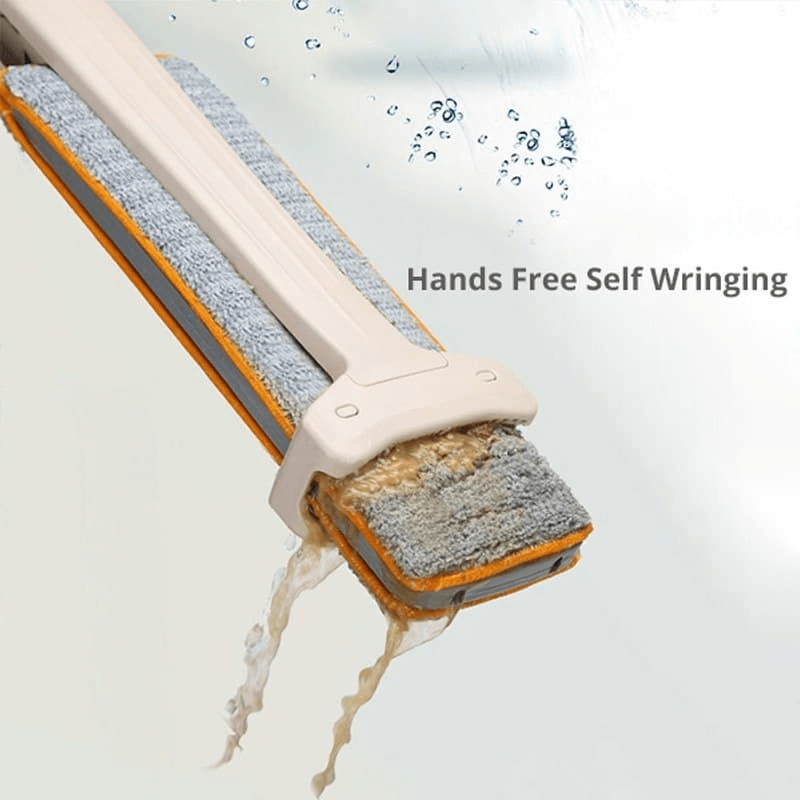 Self wringing double sided mop