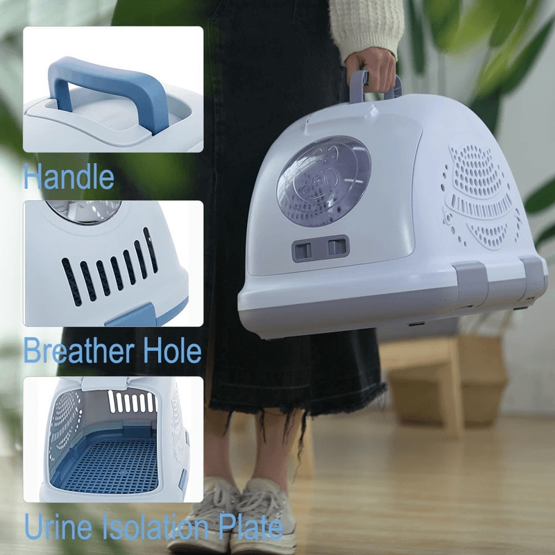 Breathable pet kennel with anti escape lock