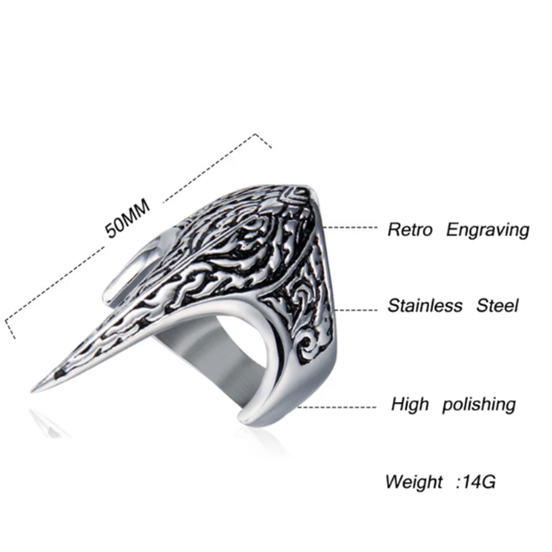 Vintage men ertugrul thumb ring