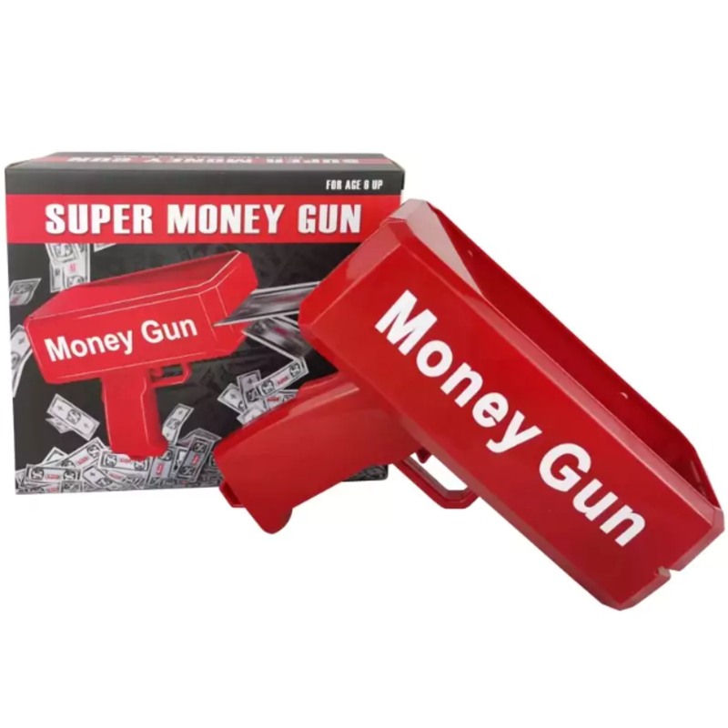 Super money gun cash rain toy
