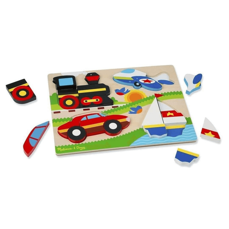 kids chunky wooden  jigsaw puzzle