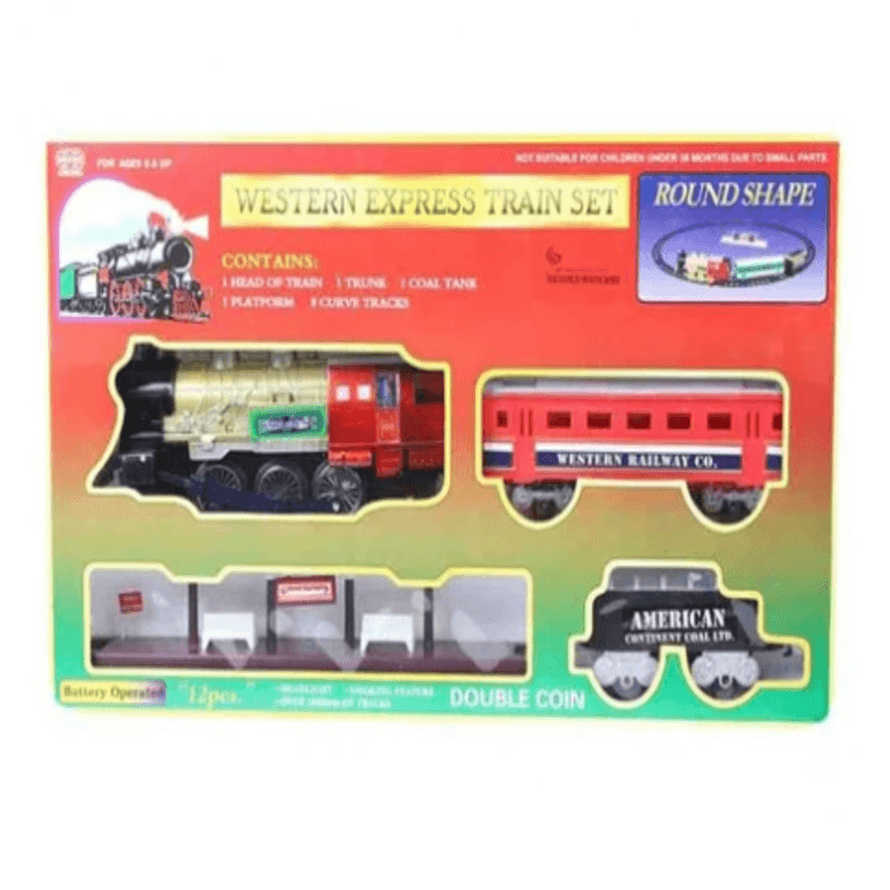 Western express train set round shape