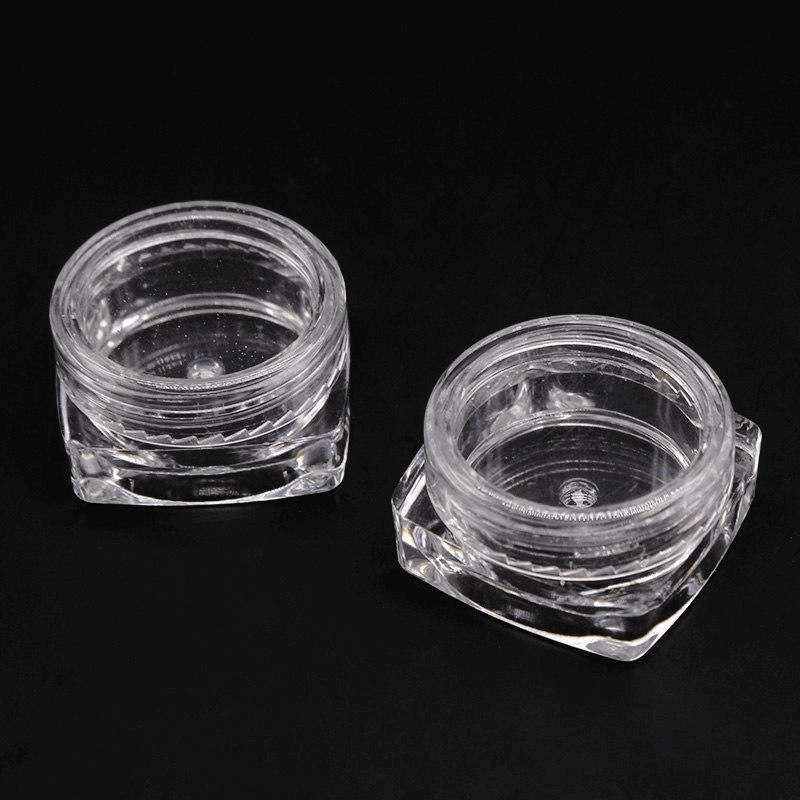 12pcs storage plastic bottle for jewelry cosmetics accessories- round small