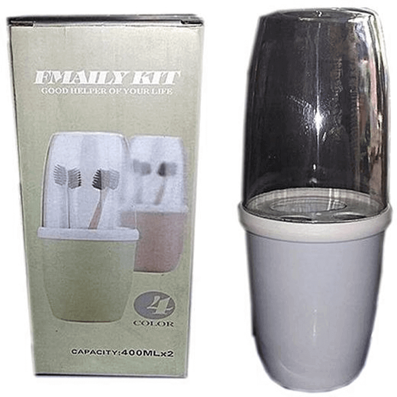 Family toothpaste and toothbrush kit holder