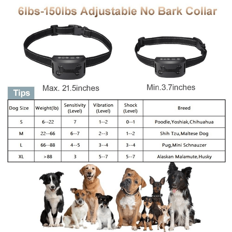 Dog training collars with beep rechargeable