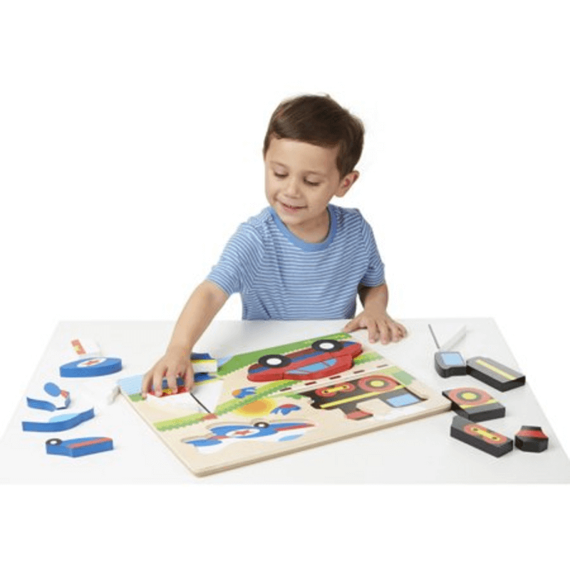 kids chunky wooden  jigsaw puzzle