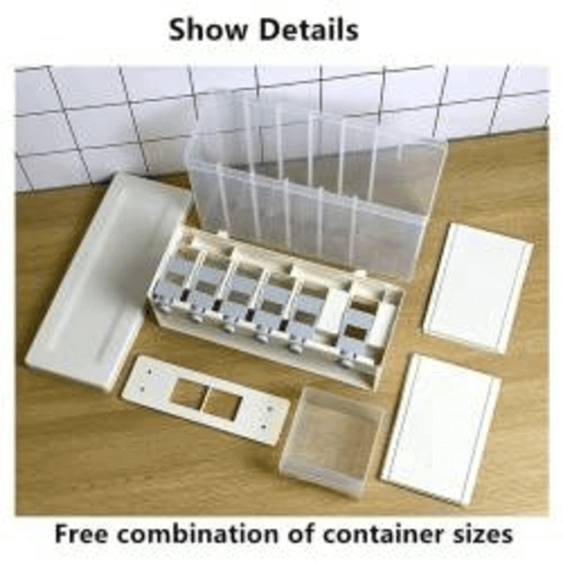 Wall mounted kitchen rice and cereal dispenser
