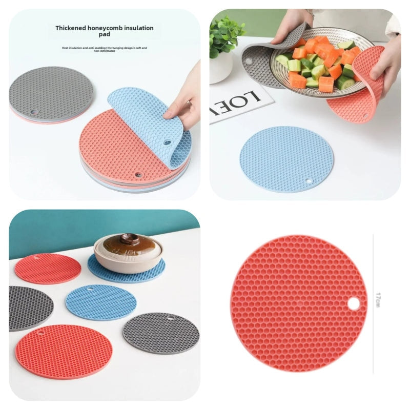 Silicone trivet mats round pot holder - Prozone