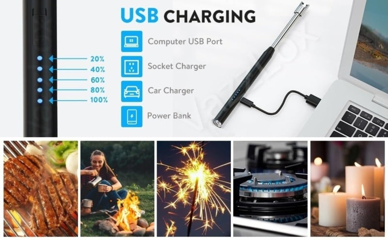 Longer flexible neck lighter for kitchen bbqs - Prozone