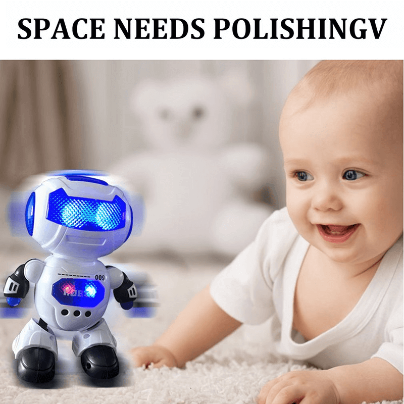 Rotating dancing and music electric robot toys
