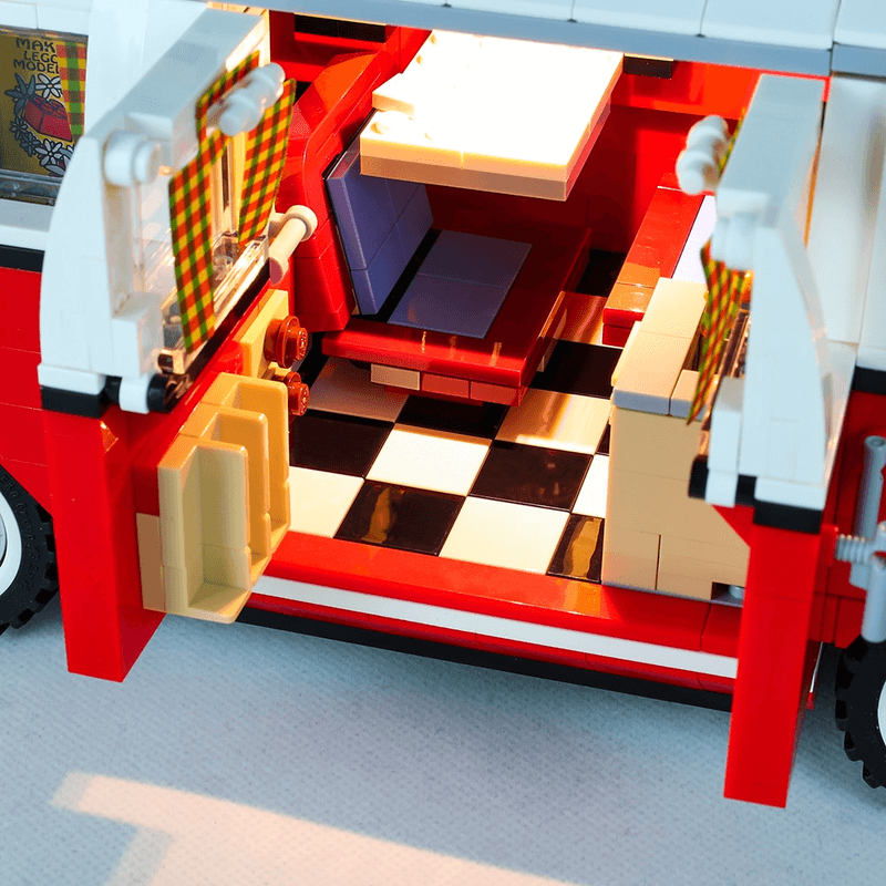 Led light lighting kit for camper van lego