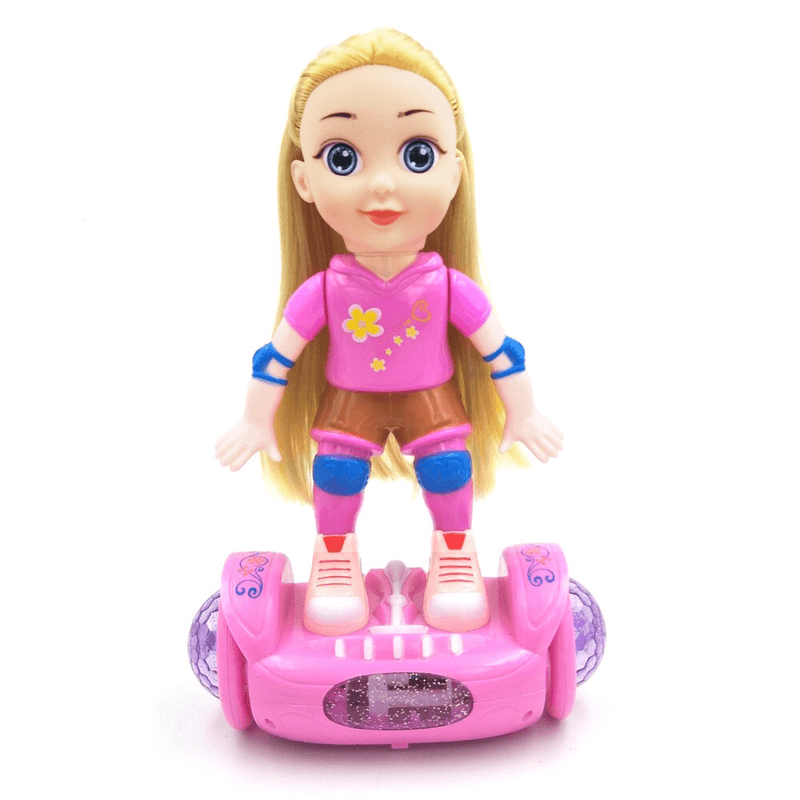 Balance car doll with light and music kids toy