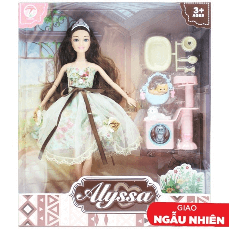 Alyssa doll set with hair and accessories toy