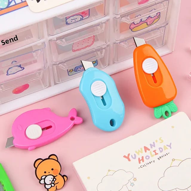 Pack of 2 mini cartoon utility knife cutter - Prozone