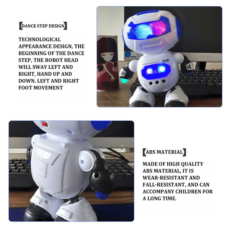 Rotating dancing and music electric robot toys
