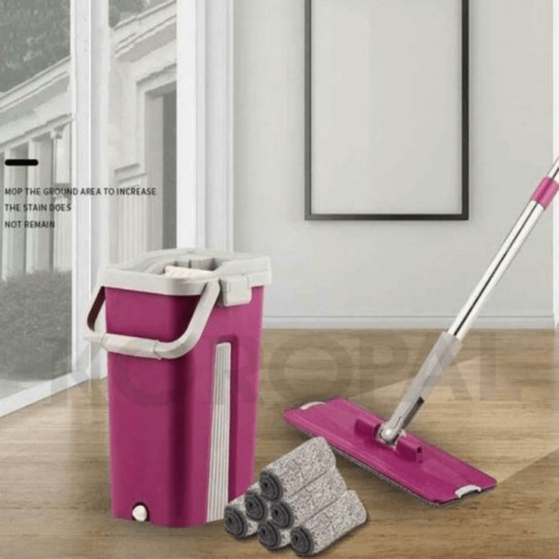 2 in 1 scratch bucket with mop