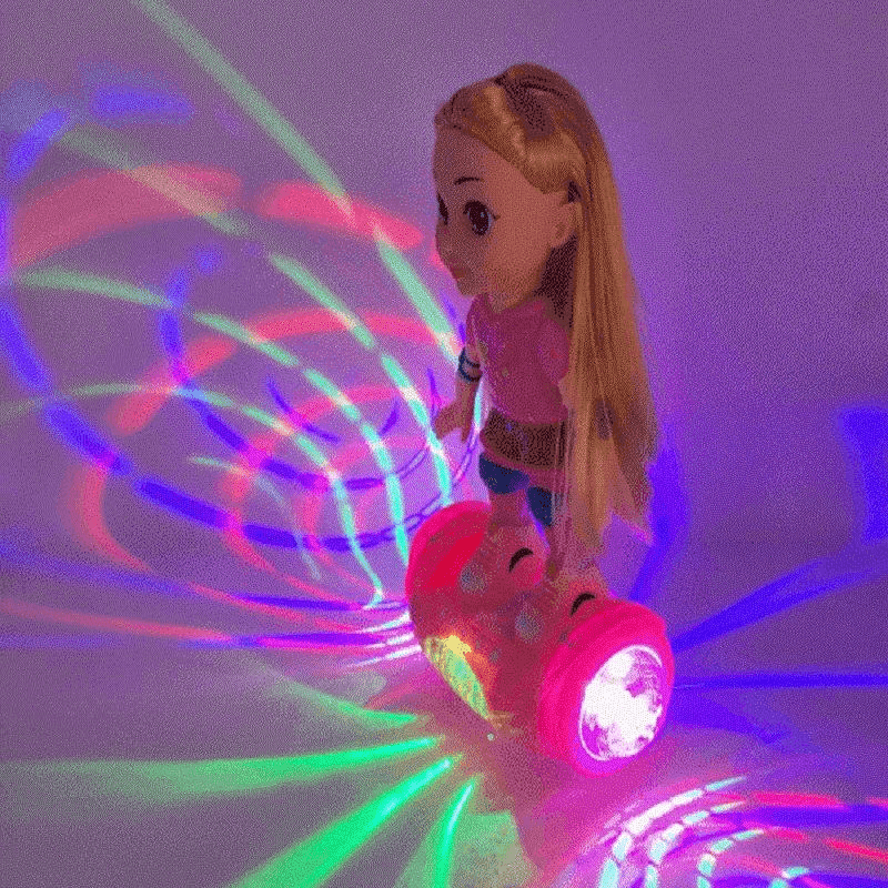 Balance car doll with light and music kids toy
