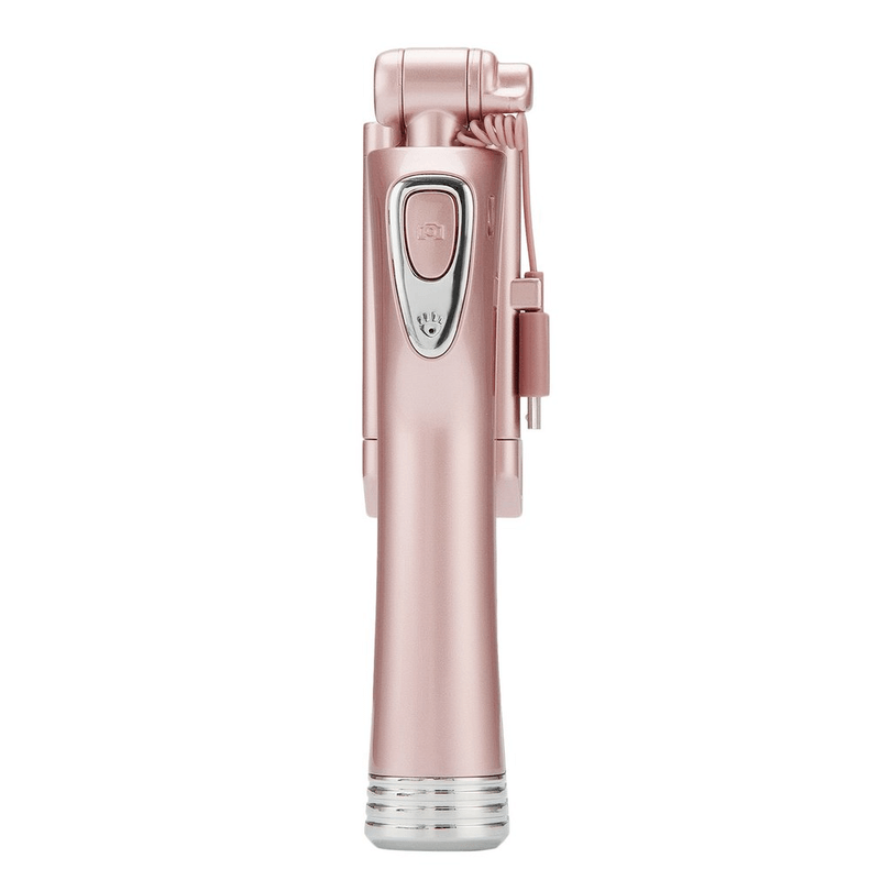 Rose gold selfie stick monopod wireless rc