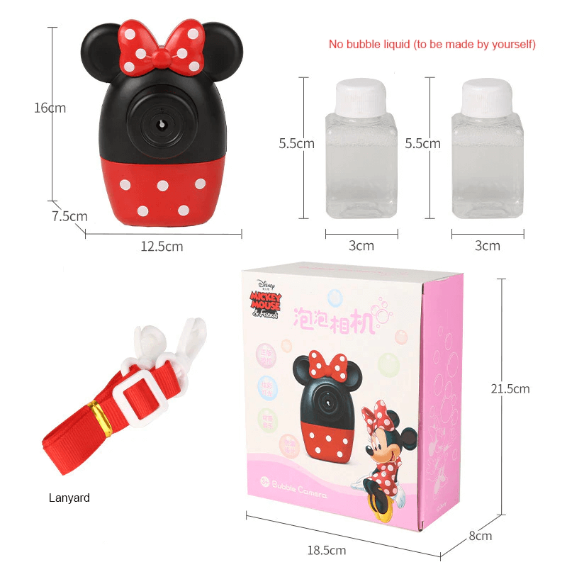 Mickey mouse auto blowing bubble machine