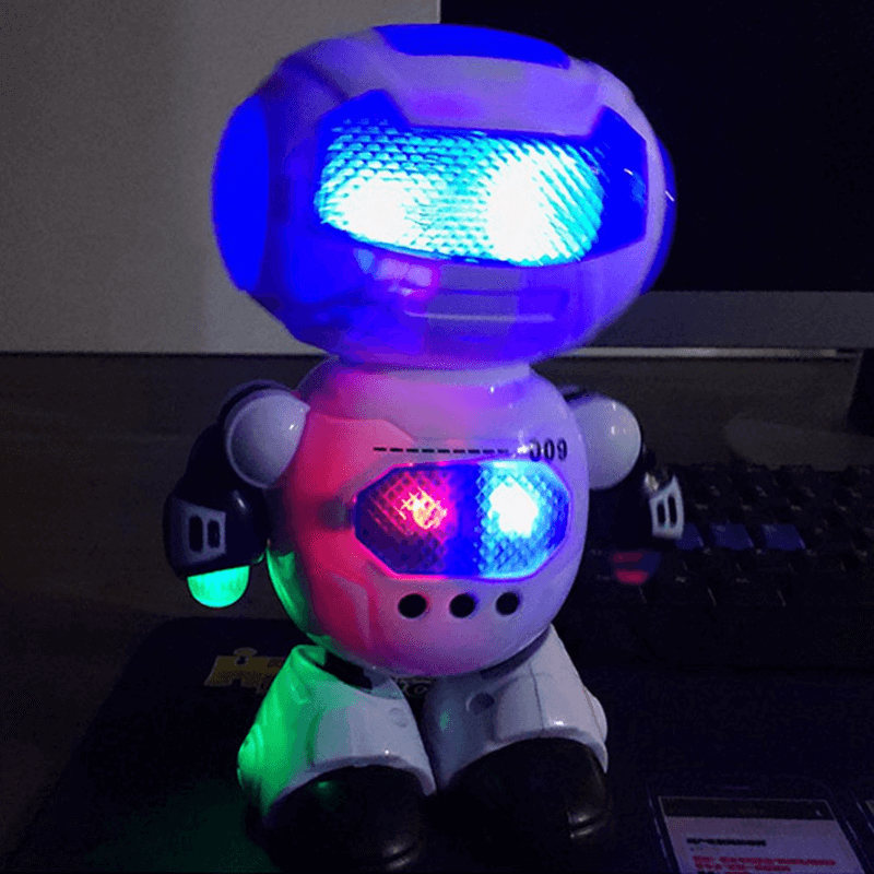 Rotating dancing and music electric robot toys