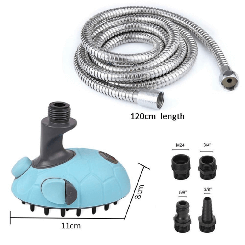 Pet grooming shower with brush bath tool