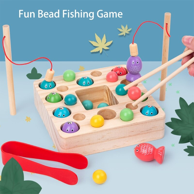 Fishing game kids interactive busy board toy