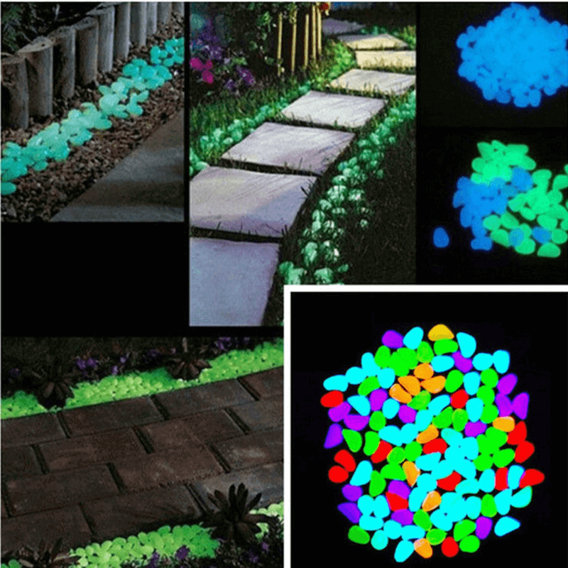 Glow in the dark fairy light pebbles for aquarium
