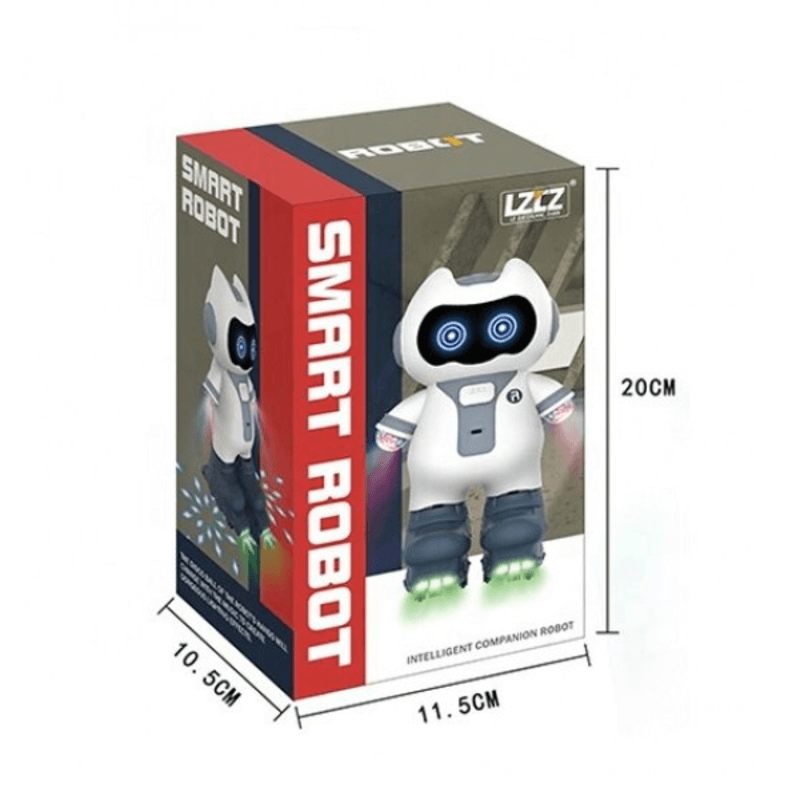 Dancing smart robot kids play toy