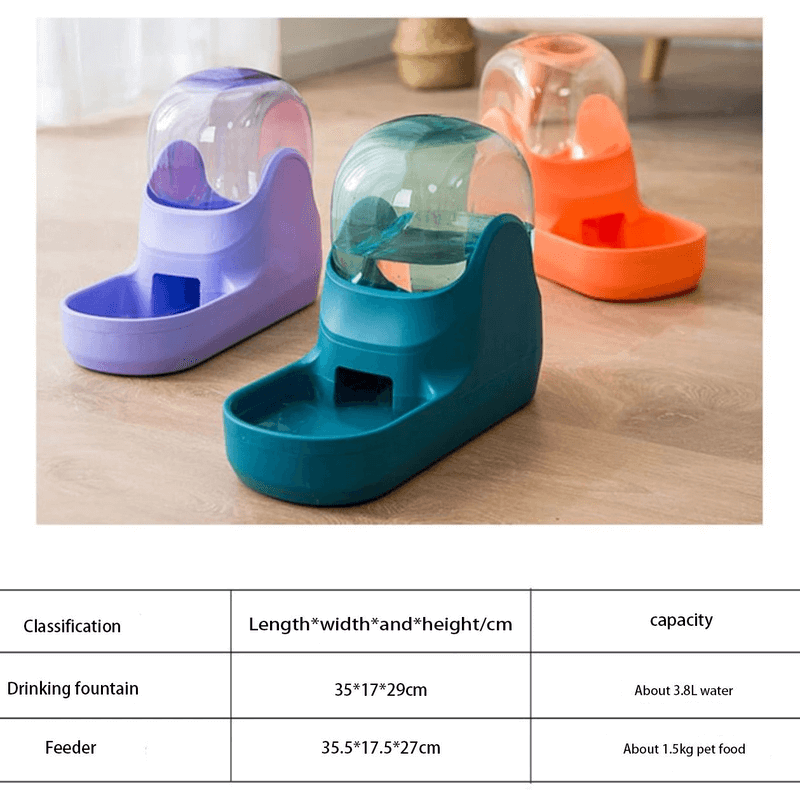  2 in 1 auto pet food feeder and water dispenser