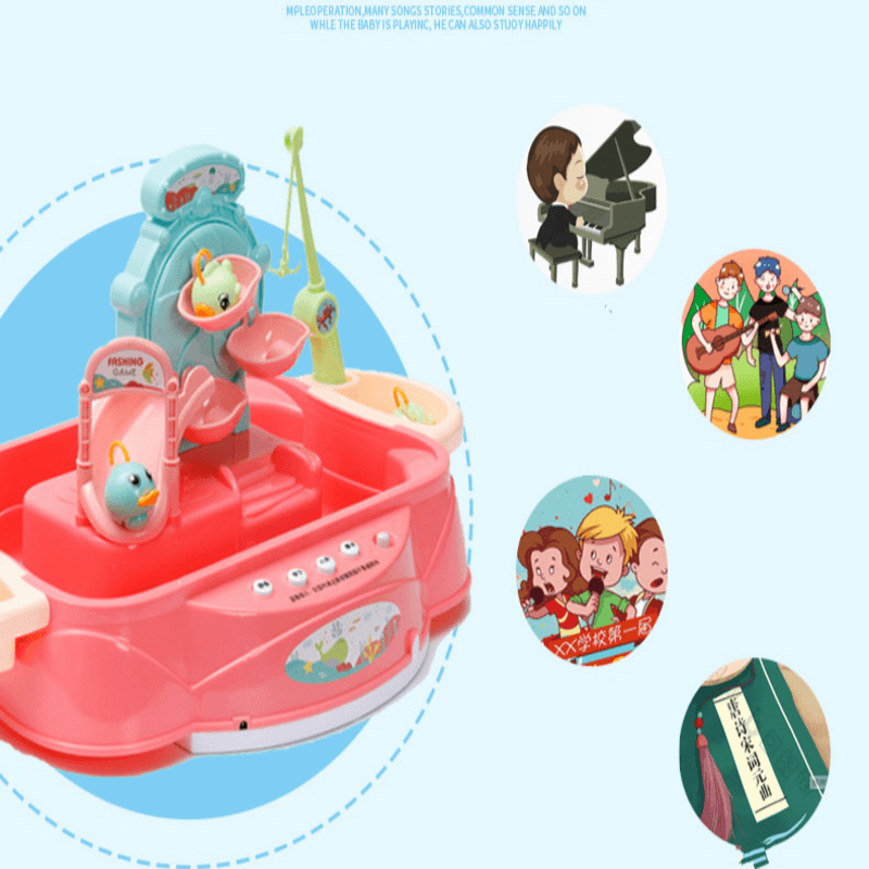 Rotating fish game interactive board game