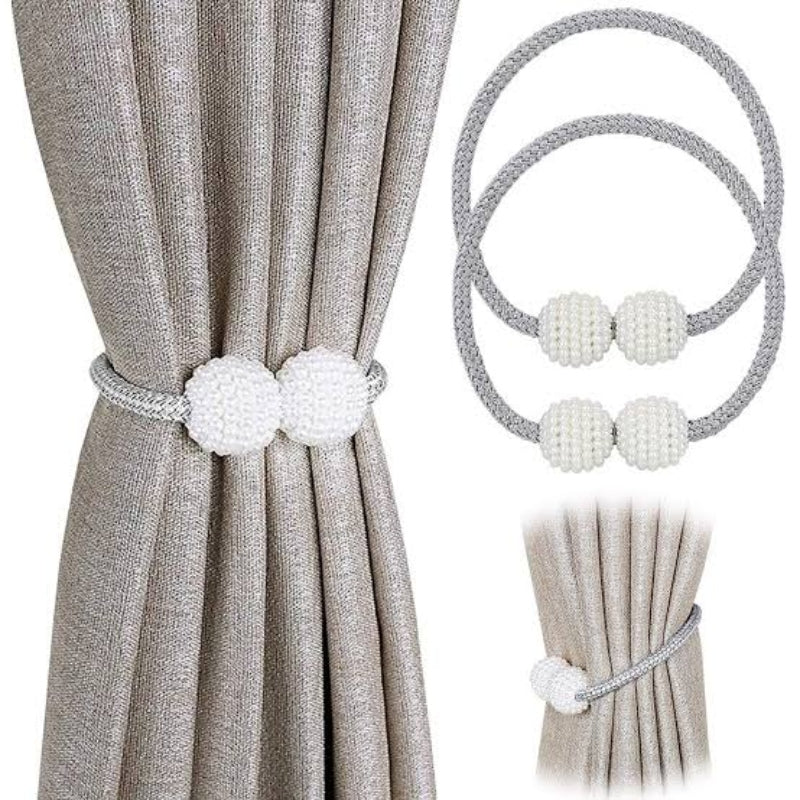 Magnetic curtain tiebacks pearl ball - Prozone