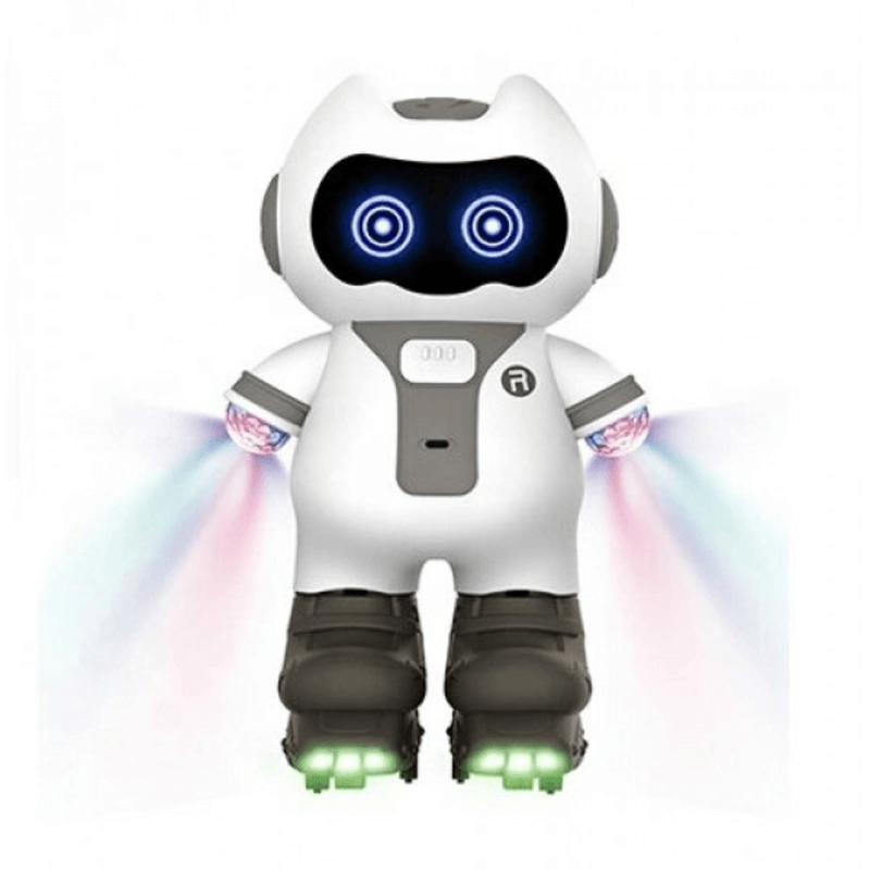 Dancing smart robot kids play toy