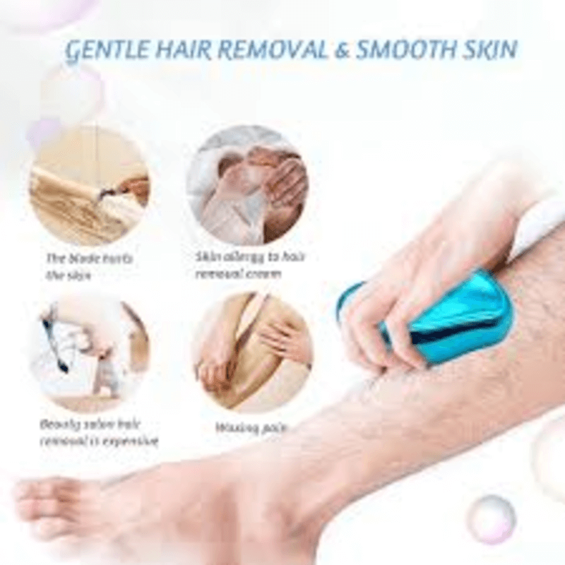 Crystal hair remover painless exfoliation tool