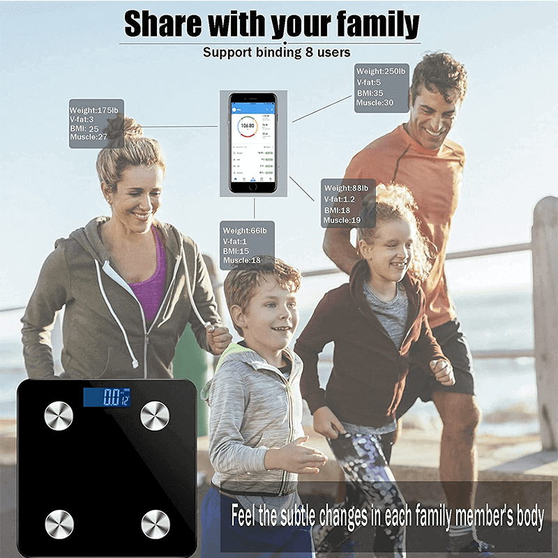Electric smart bluetooth digital scale lcd