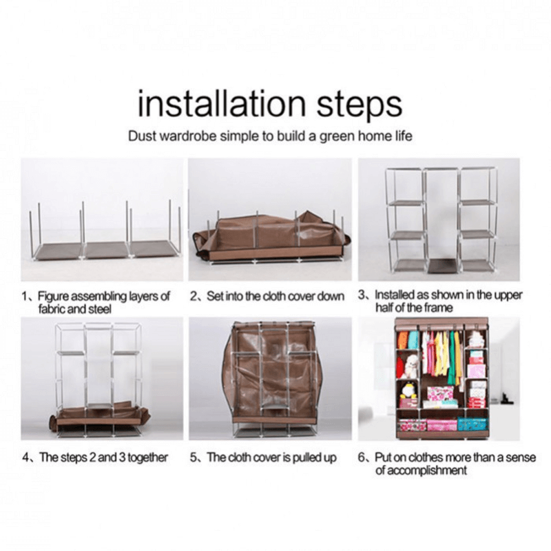Hxt 105nt fashion portable wardrobe and organizer